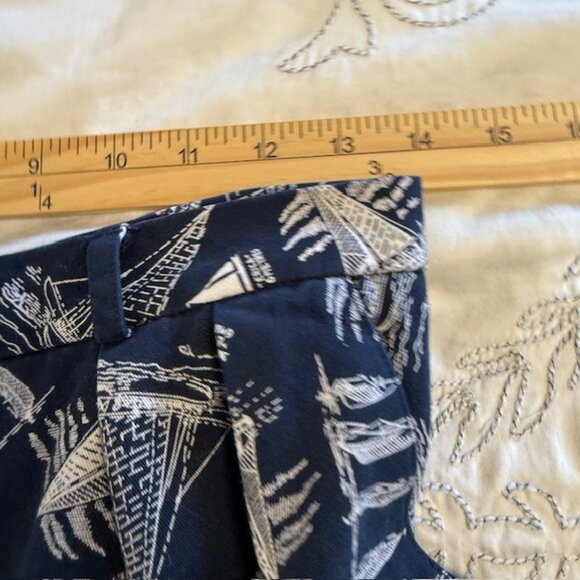 Vintage Ralph Lauren Sport Drop Front Nautical Shorts Button Sailboat Women’s 8 - Picture 6 of 10